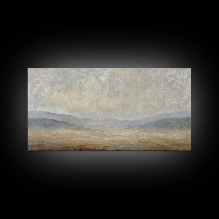 Gentle Rain over Distant Hills Canvas Print, Guest Bedroom Art, Printable Wall Art, Bedroom Decor, Watercolor Art, Guest, GBA-2x1-68