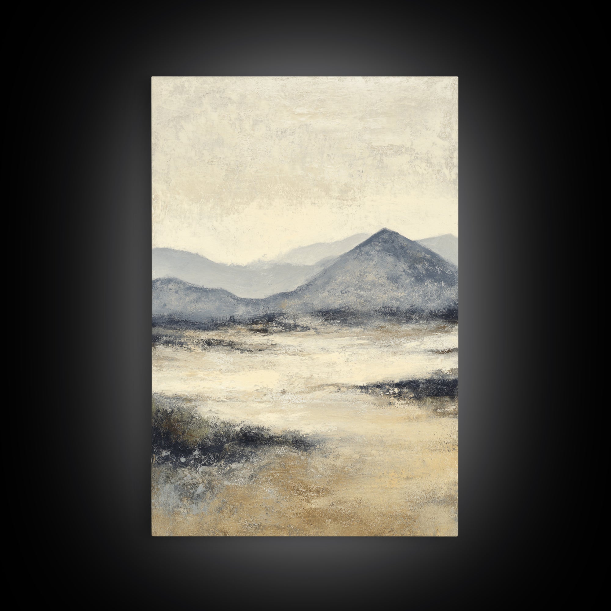 Gentle Rain over Distant Hills Canvas Print, Guest Bedroom Art, Downloadable Prints, Bedroom Decor, Fine Art, Guest, Art Print, GBA-2x3-32