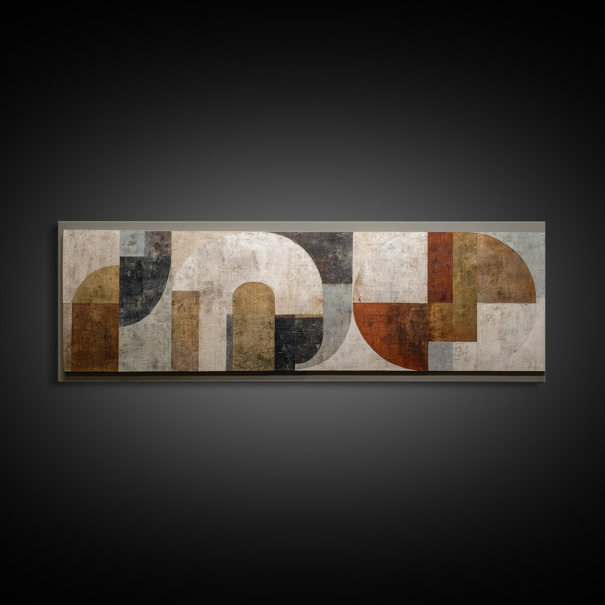Warm Abstract Arches Canvas Print, Guest Bedroom Art, Statement Artwork, Bedroom Decor, Abstract Art, Guest, Wall Decor, GBA-3x1-19