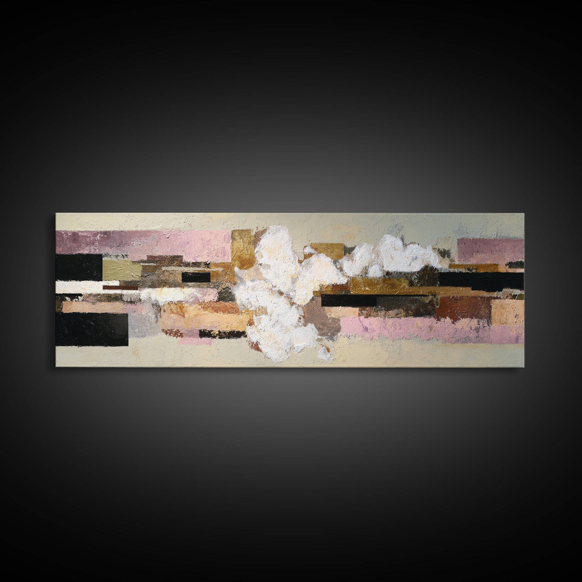 Abstract Woven Texture Canvas Print, Guest Bedroom Art, Wall Art, Bedroom Decor, Abstract Art, Guest, New Home Gift, GBA-3x1-30
