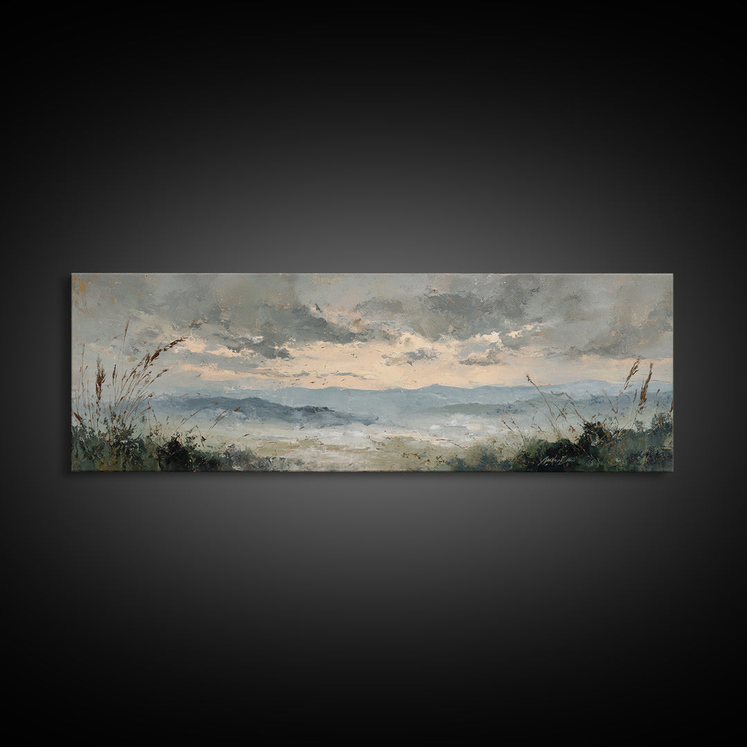 Romantic Cloudscape in Blush and Ivory Canvas Print, Guest Bedroom Art, Framed Wall Art, Bedroom Decor, Fine Art, Guest, GBA-3x1-75