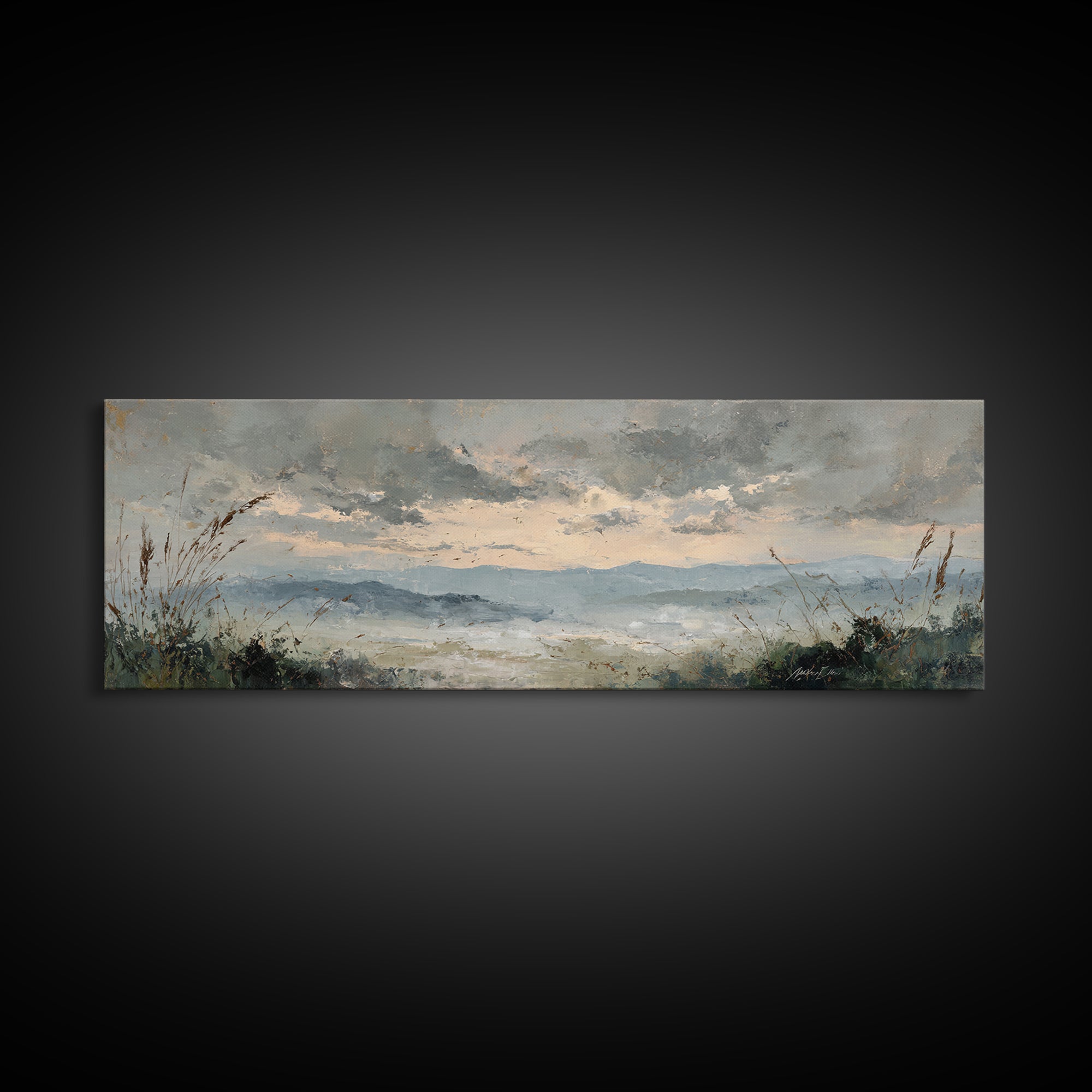 Romantic Cloudscape in Blush and Ivory Canvas Print, Guest Bedroom Art, Framed Wall Art, Bedroom Decor, Fine Art, Guest, GBA-3x1-75