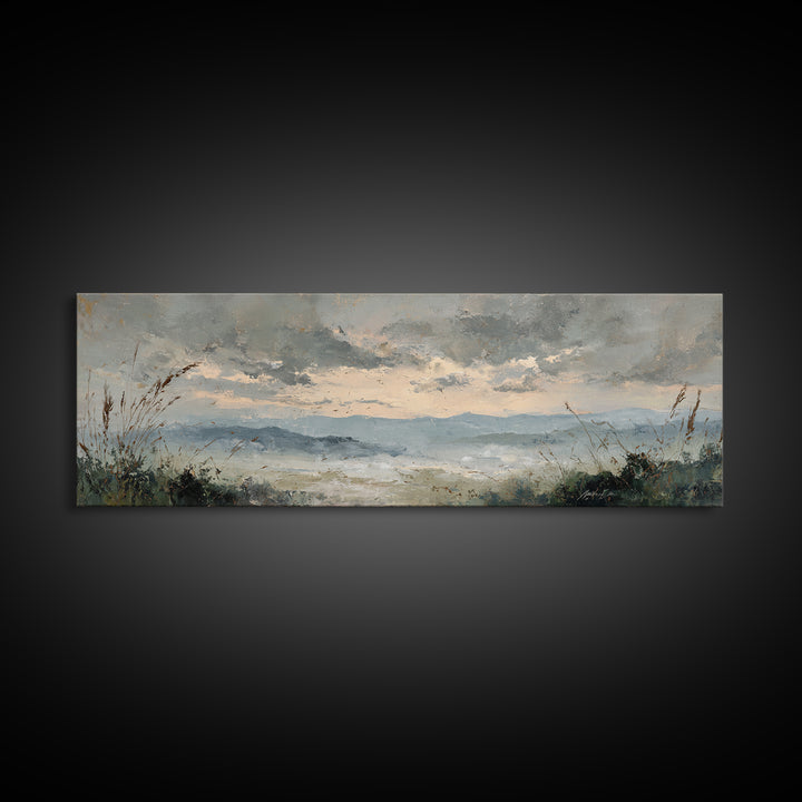 Romantic Cloudscape in Blush and Ivory Canvas Print, Guest Bedroom Art, Framed Wall Art, Bedroom Decor, Fine Art, Guest, GBA-3x1-75