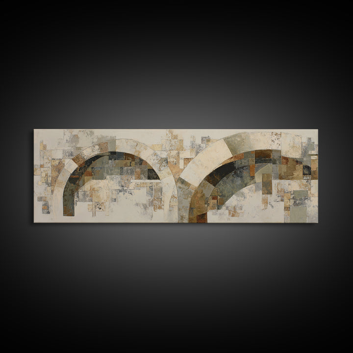 Warm Abstract Arches Canvas Print, Guest Bedroom Art, Room Decor, Bedroom Decor, Abstract Art, Guest, Printable Wall Art, GBA-3x1-91