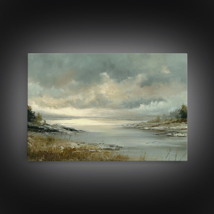Romantic Cloudscape in Blush and Ivory Framed Canvas Print, Guest Bedroom Art, Wall Art Prints, Bedroom Decor, Fine Art, Guest, GBA-3x2-15