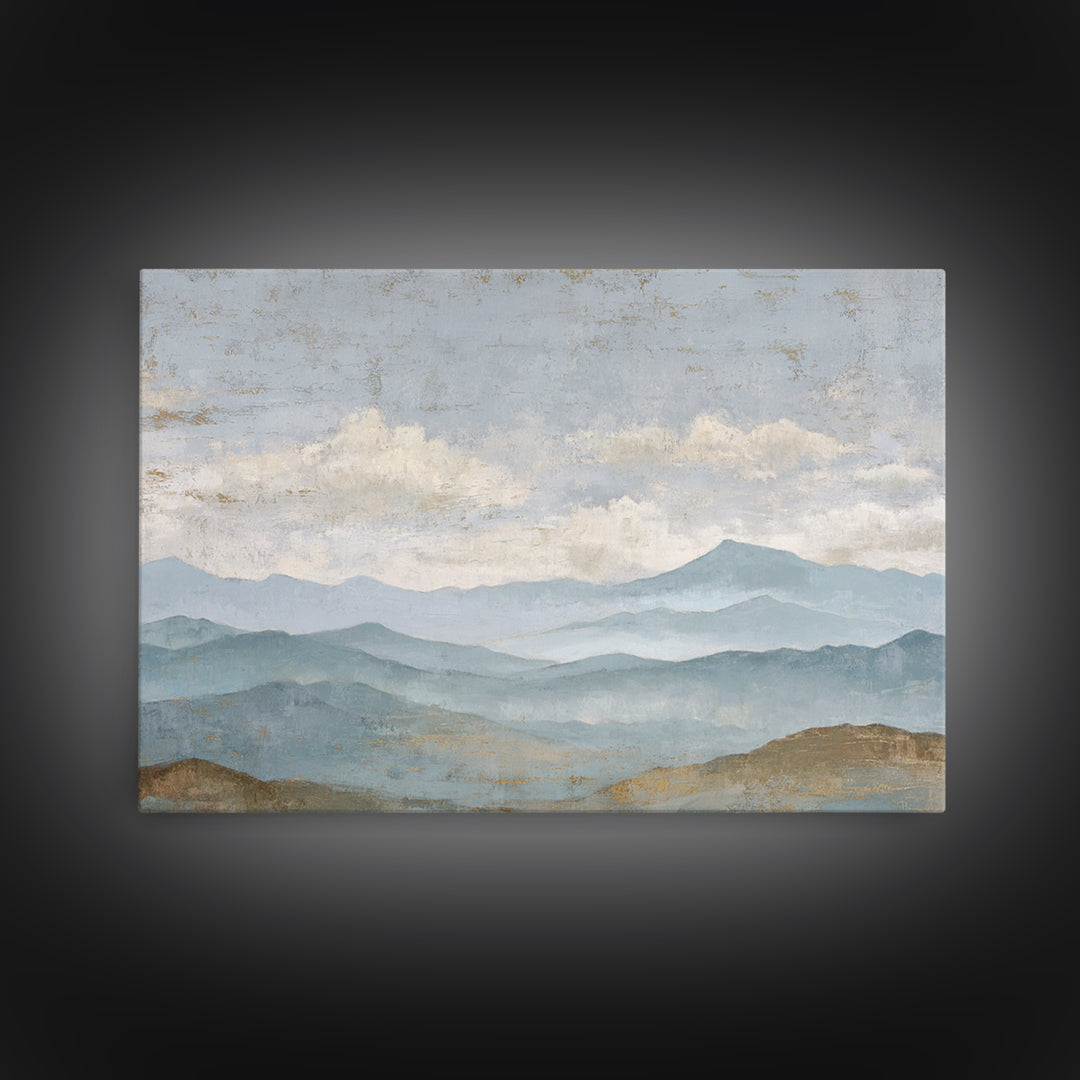 Gentle Rain over Distant Hills Canvas Print, Guest Bedroom Art, Pink Wall Art, Bedroom Decor, Abstract Art, Guest, New Home, GBA-3x2-52