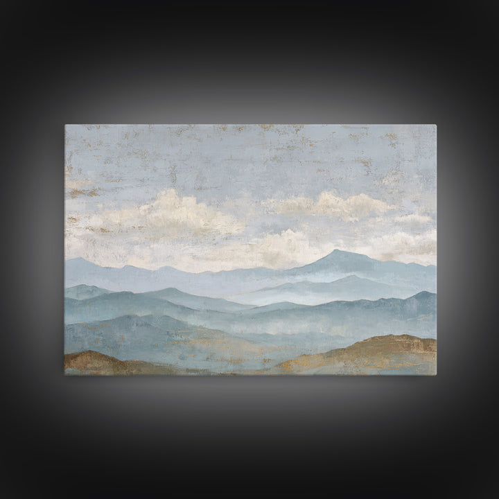 Gentle Rain over Distant Hills Canvas Print, Guest Bedroom Art, Pink Wall Art, Bedroom Decor, Abstract Art, Guest, New Home, GBA-3x2-52