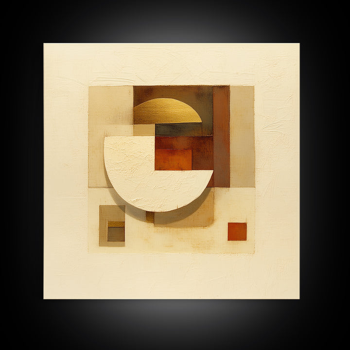 Earthy Plaster Texture Abstract Canvas Print, General Fine Art, Canvas, Living Room Decor, Abstract Art, Canvas Art, GEN-1x1-15
