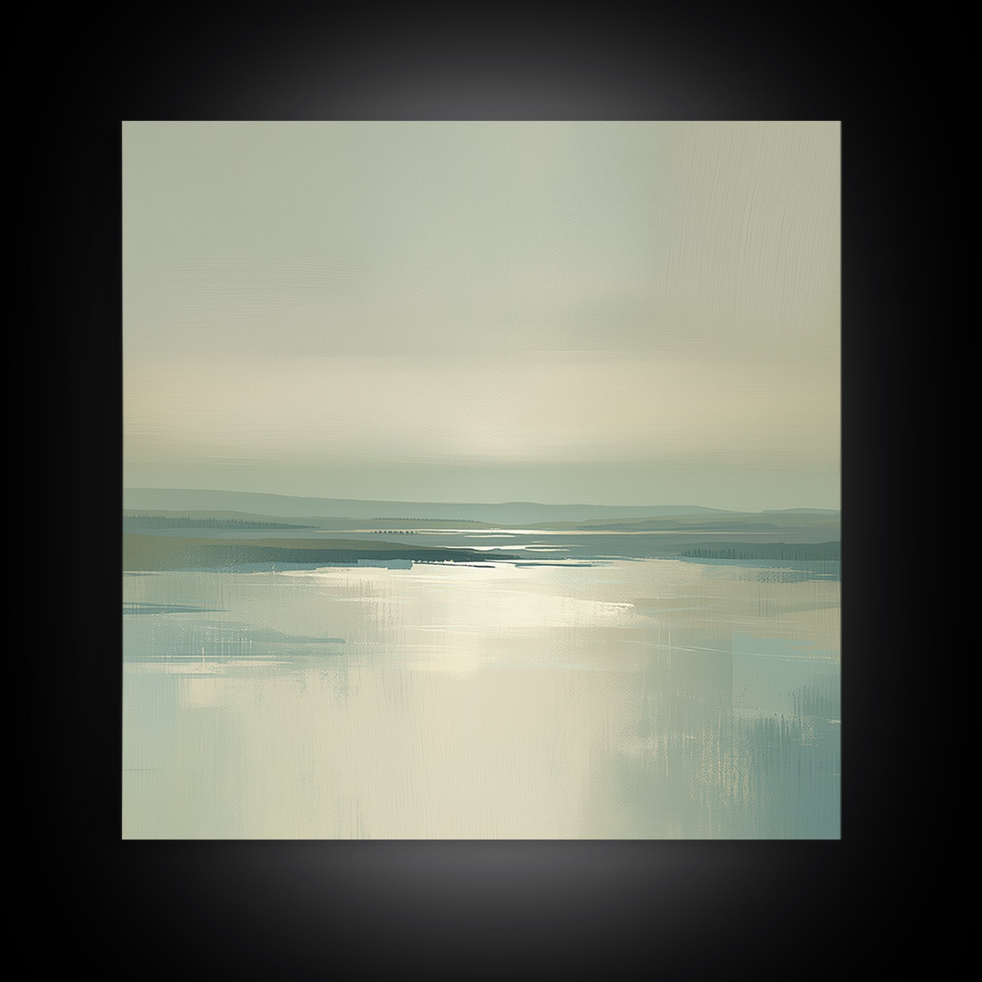 Quiet Abstract Landscape Canvas Print, General Fine Art, Room Decor, Living Room Decor, Fine Art, Digital Prints, GEN-1x1-25