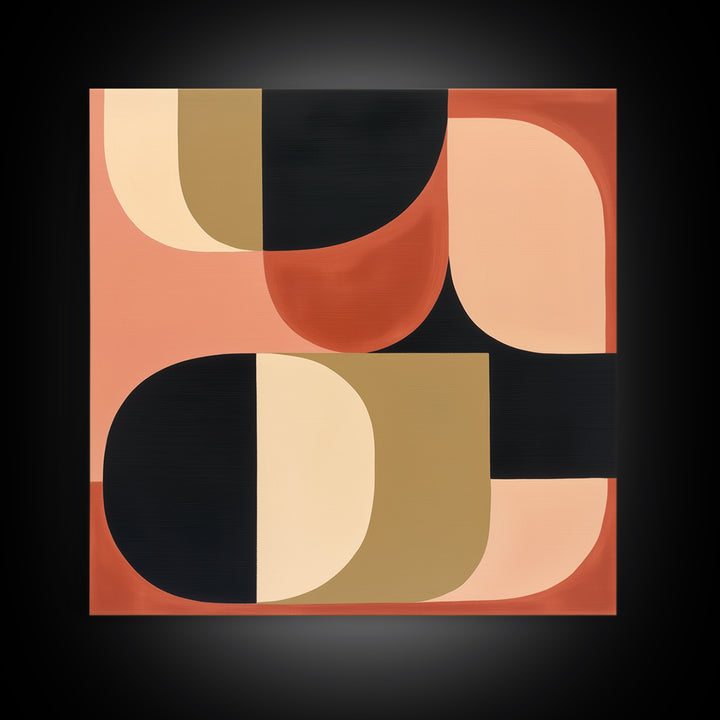 Warm Terracotta Abstract Canvas Print, General Fine Art, Bedroom Decor, Living Room Decor, Abstract Art, Minimalist Decor, GEN-1x1-30