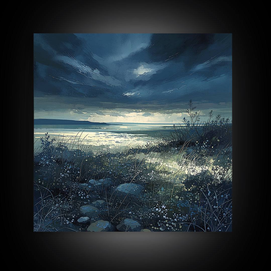 Quiet Abstract Landscape Canvas Print, General Fine Art, Room Decor, Living Room Decor, Fine Art, Digital Prints, GEN-1x1-49
