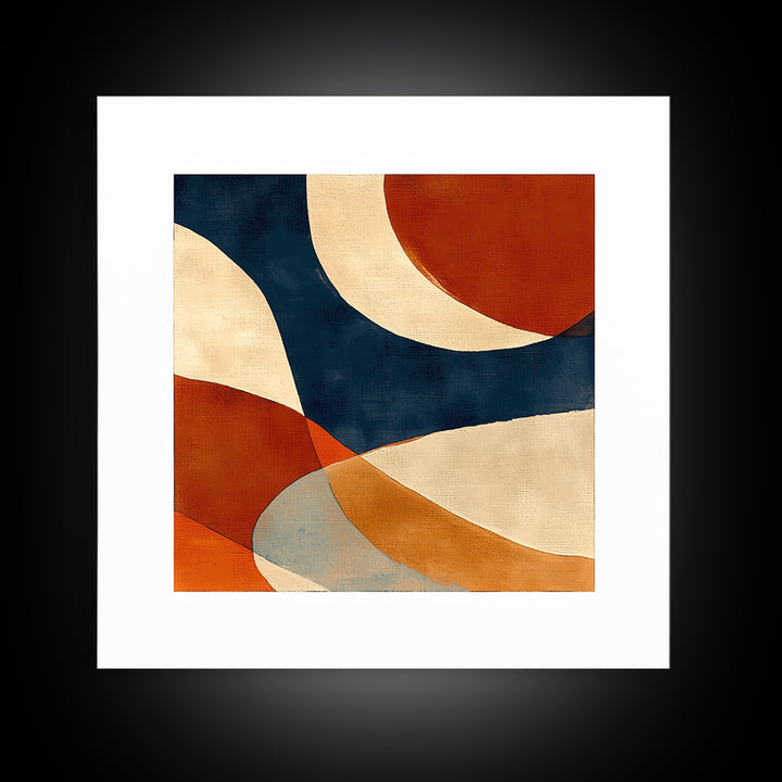 Warm Terracotta Abstract Canvas Print, General Fine Art, Bedroom Decor, Living Room Decor, Abstract Art, Minimalist Decor, GEN-1x1-54
