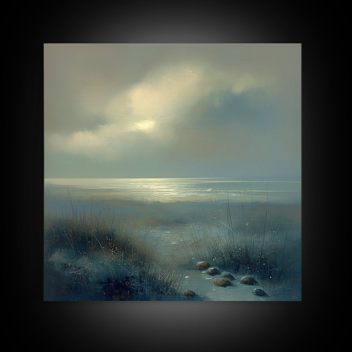 Quiet Abstract Landscape Canvas Print, General Fine Art, Decor, Living Room Decor, Fine Art, Digital Wall Art, GEN-1x1-97