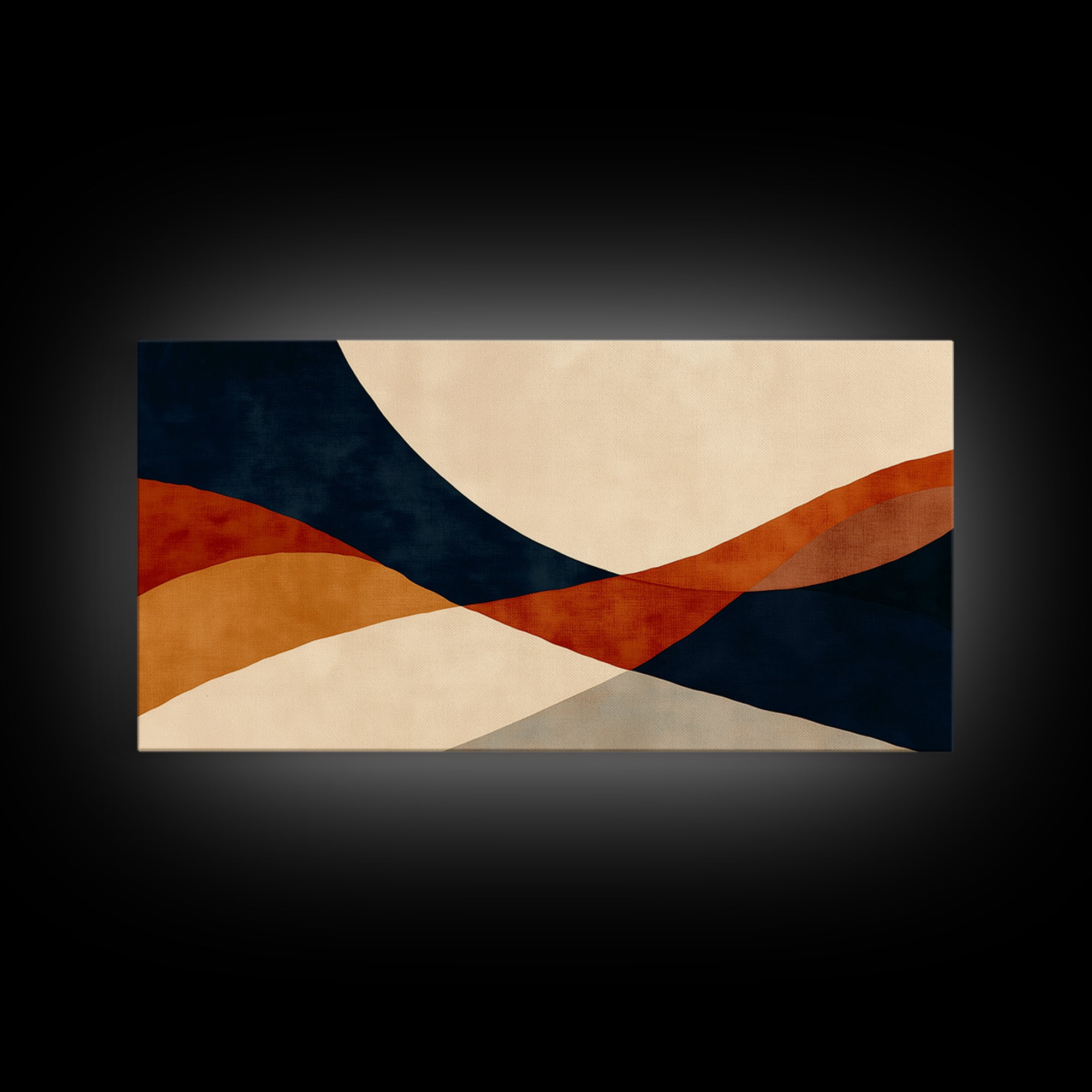 Warm Terracotta Abstract Canvas Print, General Fine Art, Print, Living Room Decor, Abstract Art, Art Deco, Wall Hanging, GEN-2x1-98