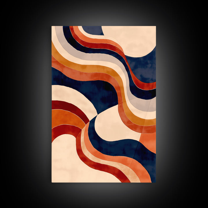 Warm Terracotta Abstract Canvas Print, General Fine Art, Wall Art, Living Room Decor, Abstract Art, Printable, GEN-2x3-14