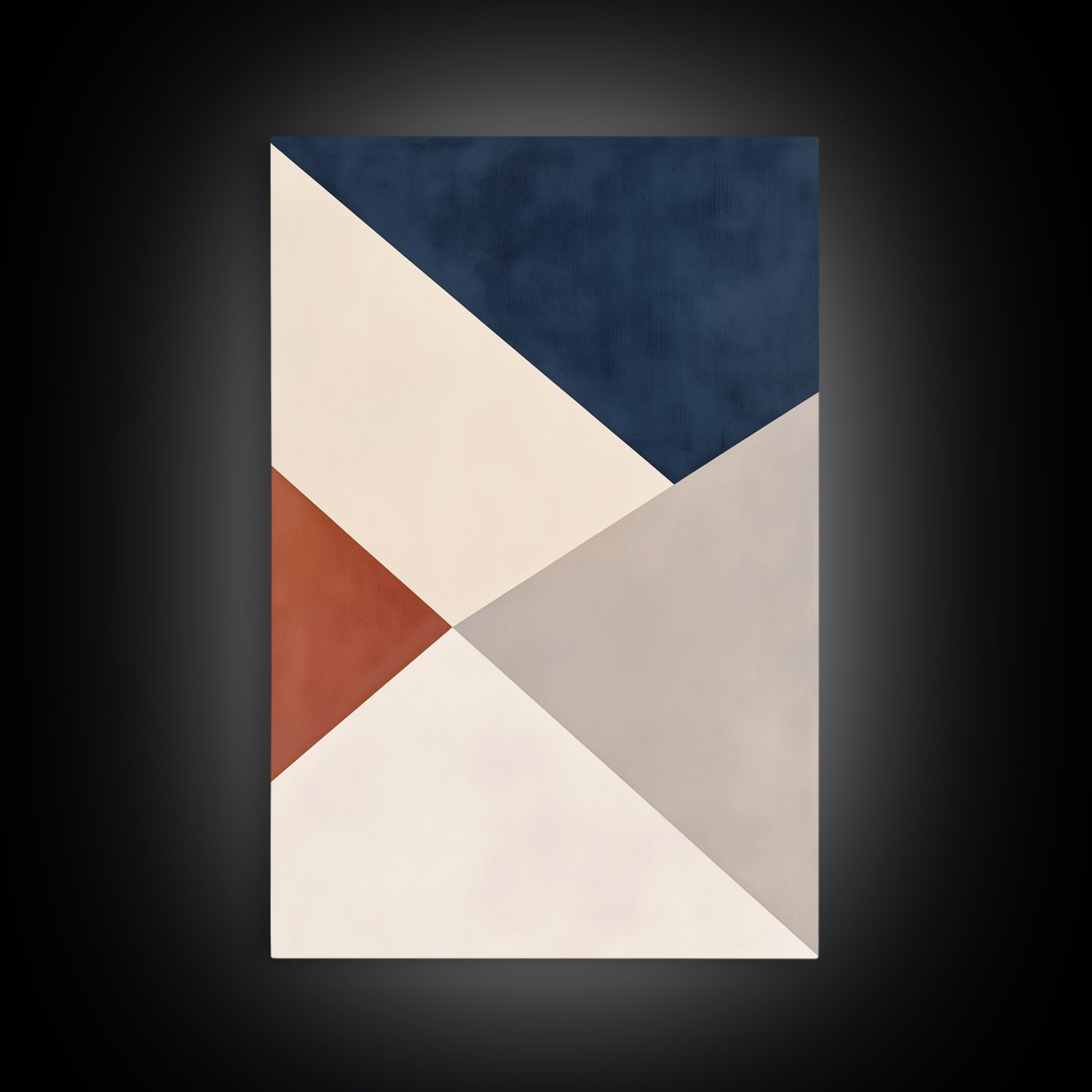 Modern Geometric Composition Framed Canvas Print, General Fine Art, Home Decor, Living Room Decor, Abstract Art, GEN-2x3-42