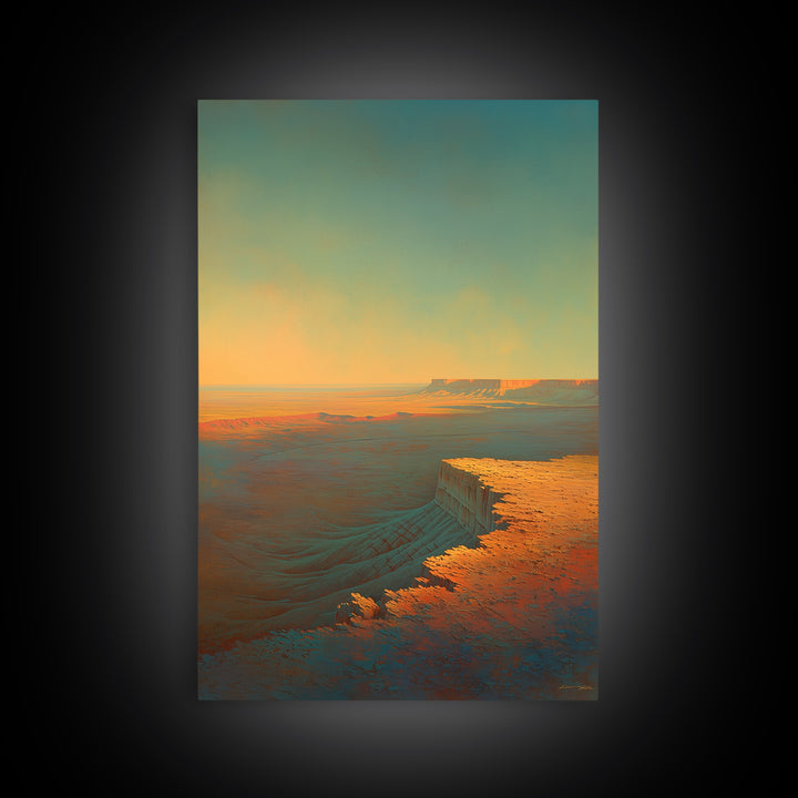 Serene Desert Horizon Canvas Print, General Fine Art, Printable Wall Art, Living Room Decor, Fine Art, Canvas Wall Art, GEN-2x3-49