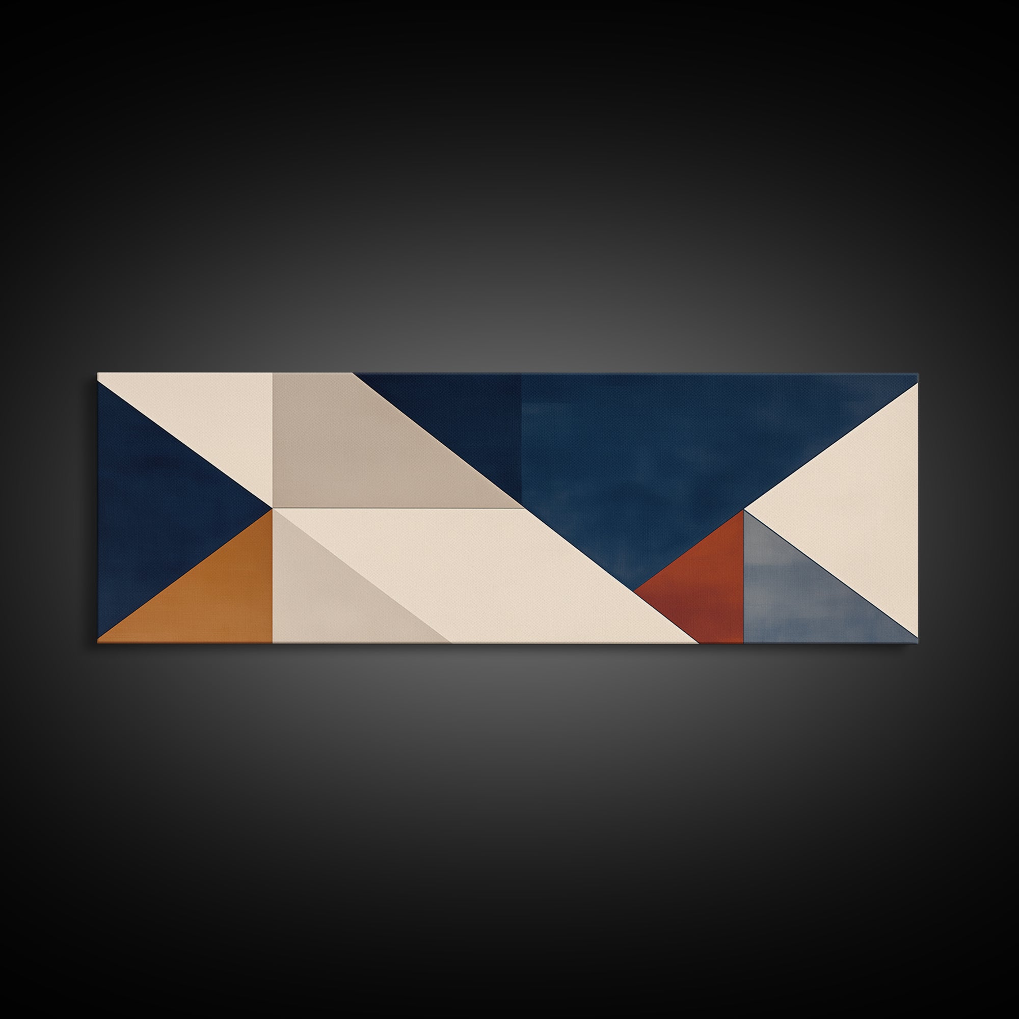 Modern Geometric Composition Canvas Print, General Fine Art, Wall Art Prints, Living Room Decor, Abstract Art, GEN-3x1-26