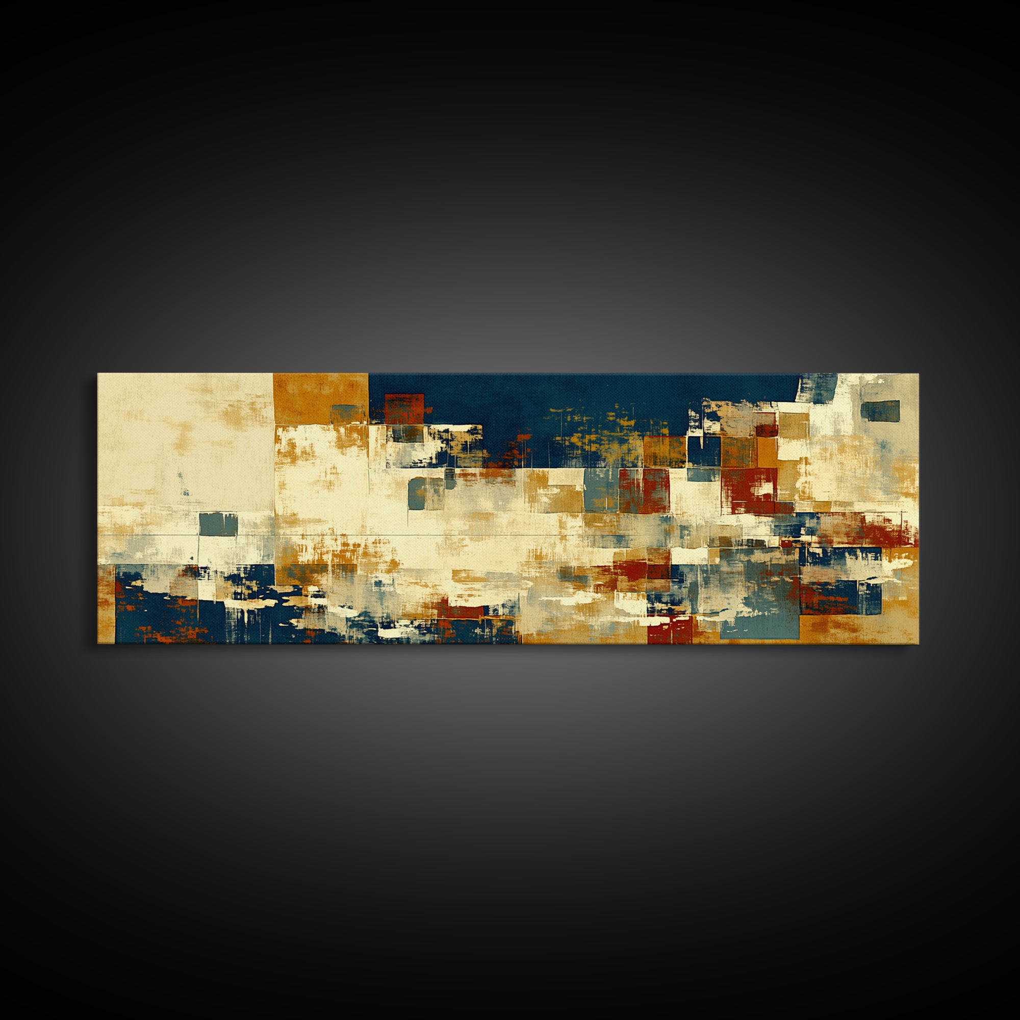 Earthy Plaster Texture Abstract Framed Canvas Print, General Fine Art, Statement Artwork, Living Room Decor, Abstract Art, GEN-3x1-7