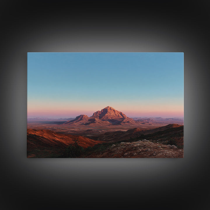 Serene Desert Horizon Framed Canvas Print, General Fine Art, Gallery Decor, Living Room Decor, Fine Art, Wall Art, GEN-3x2-69