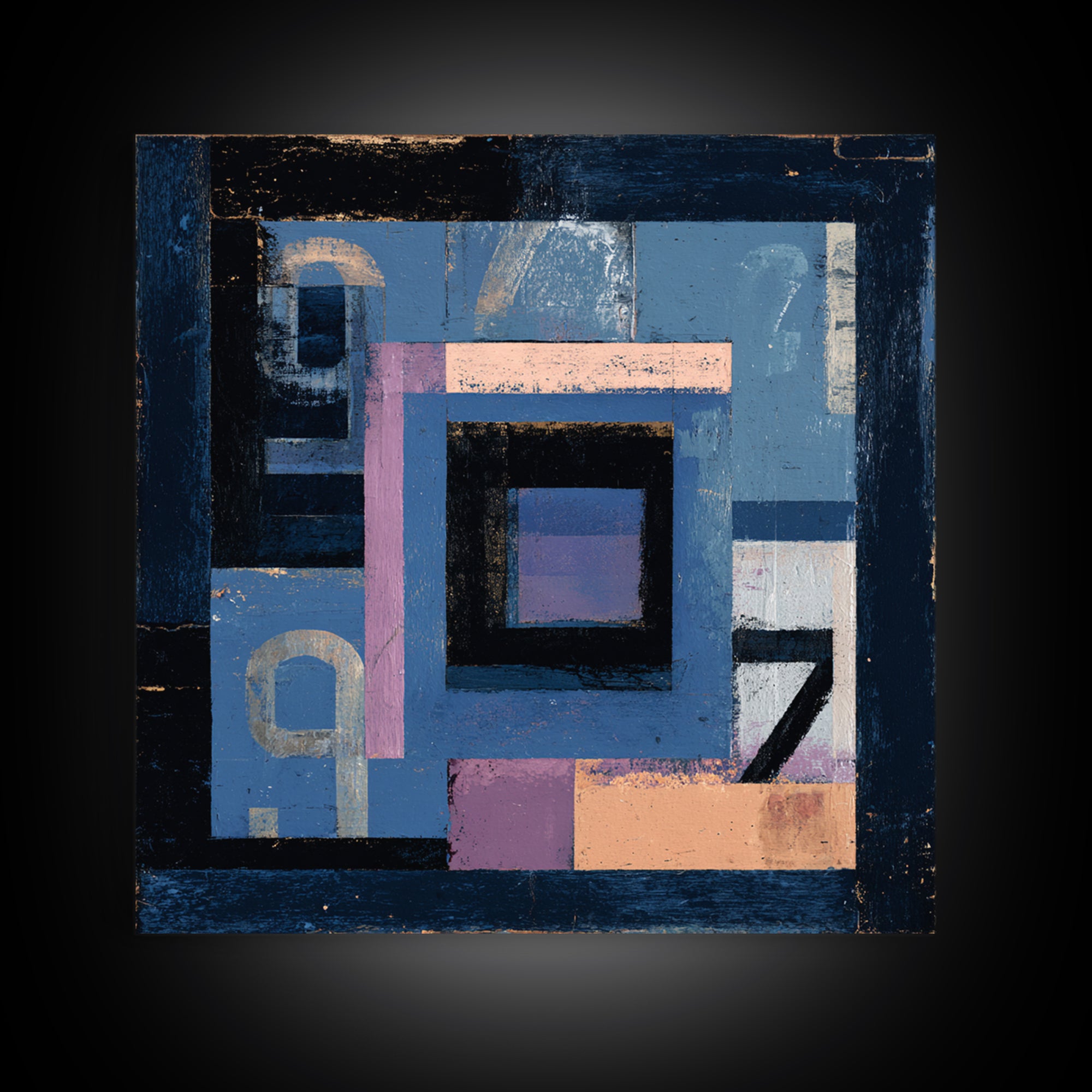Scoreboard Numbers as Abstract Design Framed Canvas Print, Game Room Art, Wall Decor, Game Room Decor, Fine Art, Play, GRA-1x1-48