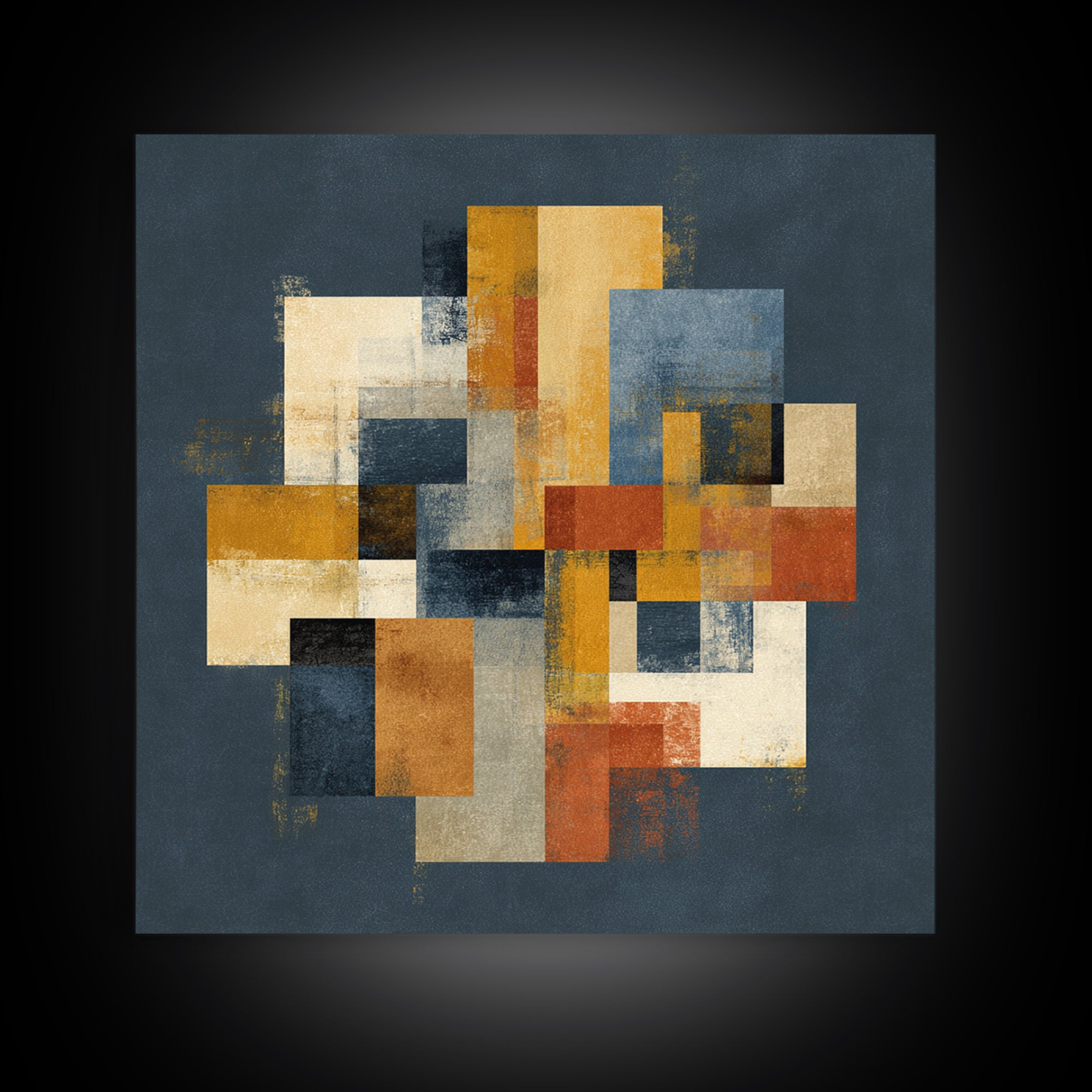Domino Tiles Arranged Framed Canvas Print, Game Room Art, Textured Painting, Game Room Decor, Fine Art, Play, New Home Gift, GRA-1x1-88