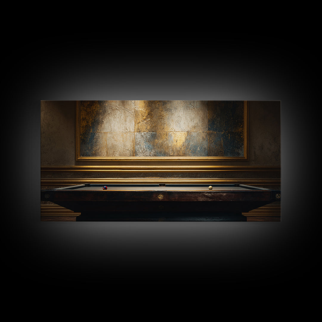 Blackjack Table Still Life Without Words Framed Canvas Print, Game Room Art, Home Decor, Game Room Decor, Fine Art, Play, GRA-2x1-40