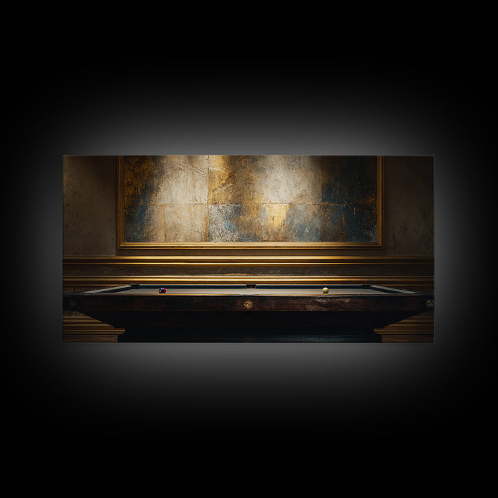 Blackjack Table Still Life Without Words Framed Canvas Print, Game Room Art, Home Decor, Game Room Decor, Fine Art, Play, GRA-2x1-40