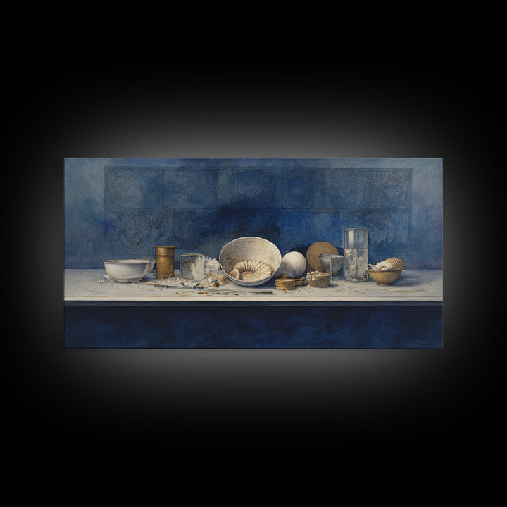 Blackjack Table Still Life Without Words Canvas Print, Game Room Art, Canvas Art, Game Room Decor, Play, Living Room Art, GRA-2x1-64