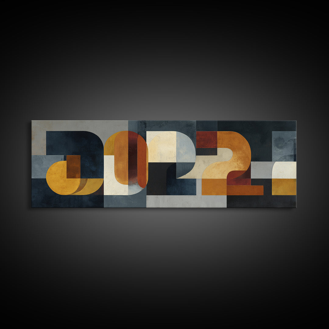 Scoreboard Numbers as Abstract Design Canvas Print, Game Room Art, Living Room Art, Game Room Decor, Play, Neutral Decor, GRA-3x1-16