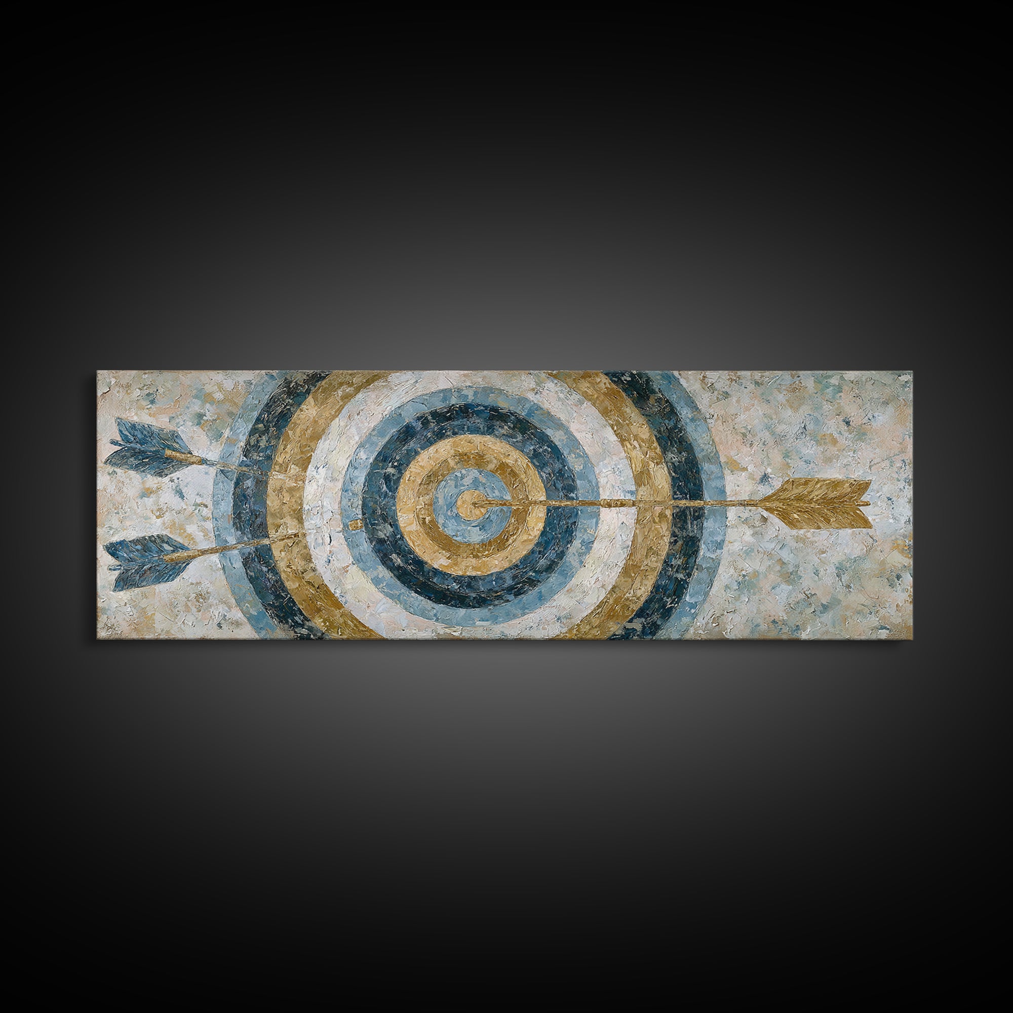 Dartboard Bullseye with Dynamic Motion Framed Canvas Print, Game Room Art, Wall Art, Game Room Decor, Fine Art, Play, GRA-3x1-72