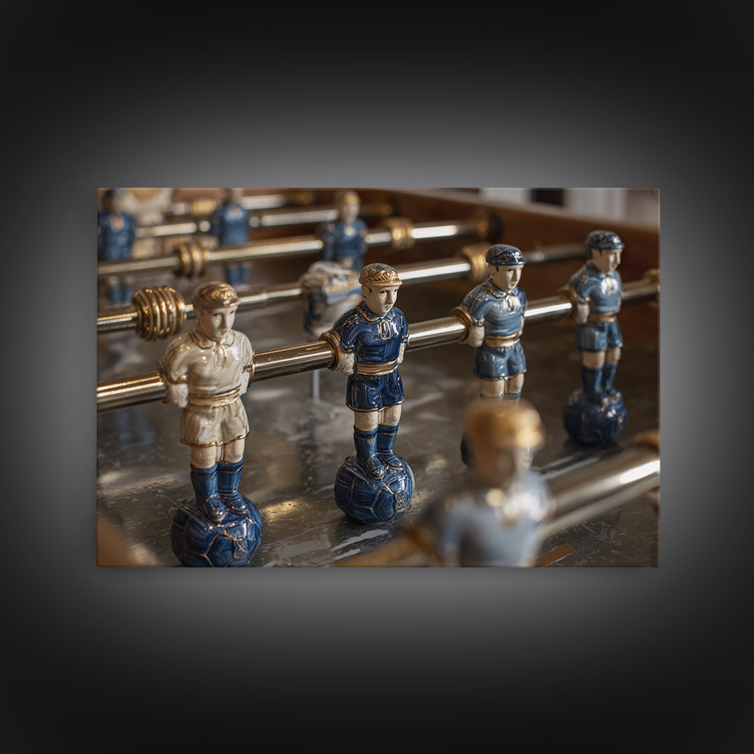 Foosball Player Figures Canvas Print, Game Room Art, Pop Art, Game Room Decor, Oil Painting, Play, Fine Art Print, GRA-3x2-37