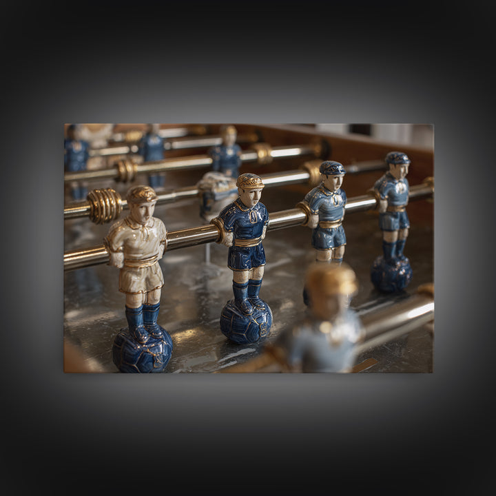 Foosball Player Figures Canvas Print, Game Room Art, Pop Art, Game Room Decor, Oil Painting, Play, Fine Art Print, GRA-3x2-37