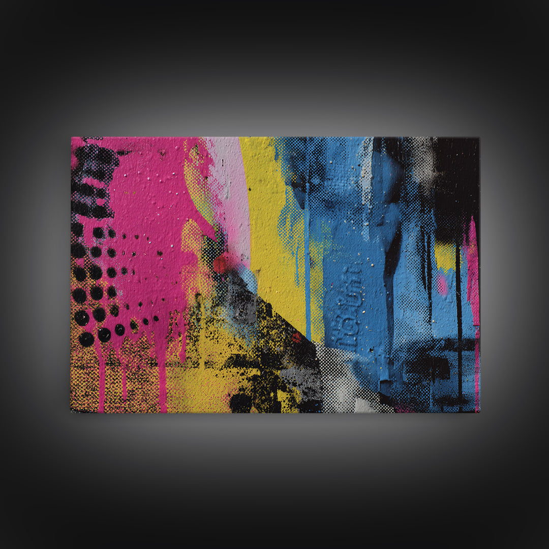 Spray Can Still Life Canvas Print, Graffiti Art, Boho Wall Decor, Living Room Decor, Fine Art, Street, Textured Painting, GRF-3x2-32
