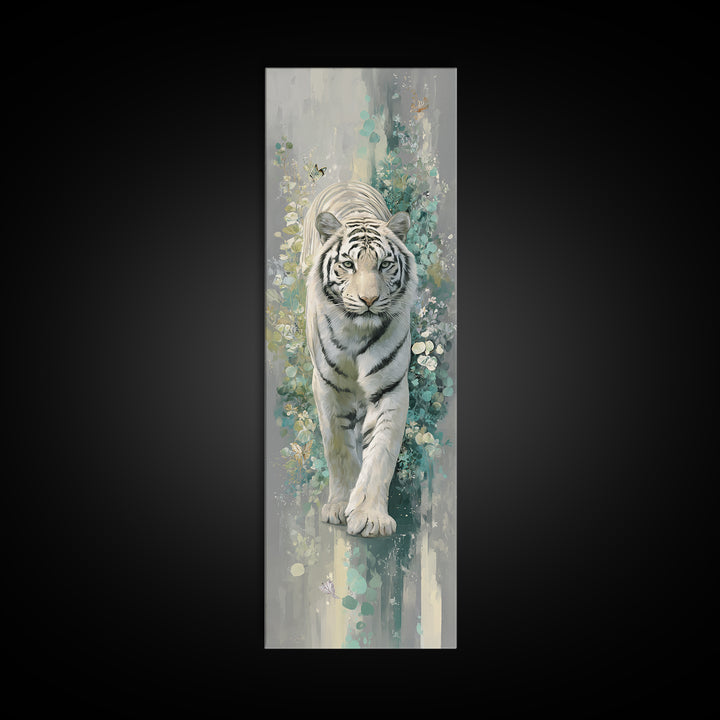 Tiger Representing Strength and Focus Canvas Print, Gym Art, Fine Art Print, Gym Decor, Fine Art, Strength, Wall Decor, GYM-1x3-5