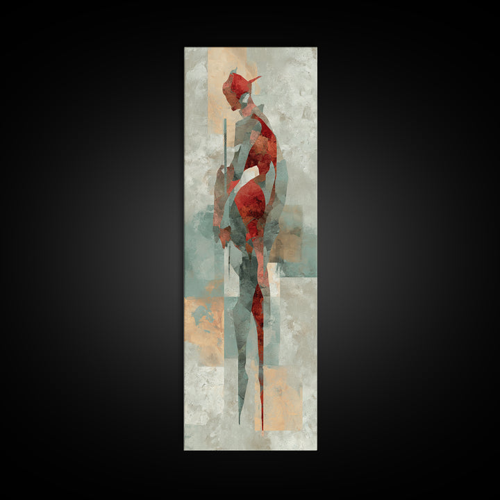 Abstract Muscle Anatomy Canvas Print, Gym Art, Sports Poster, Gym Decor, Abstract Art, Strength, Neutral Decor, Modern Decor, GYM-1x3-68