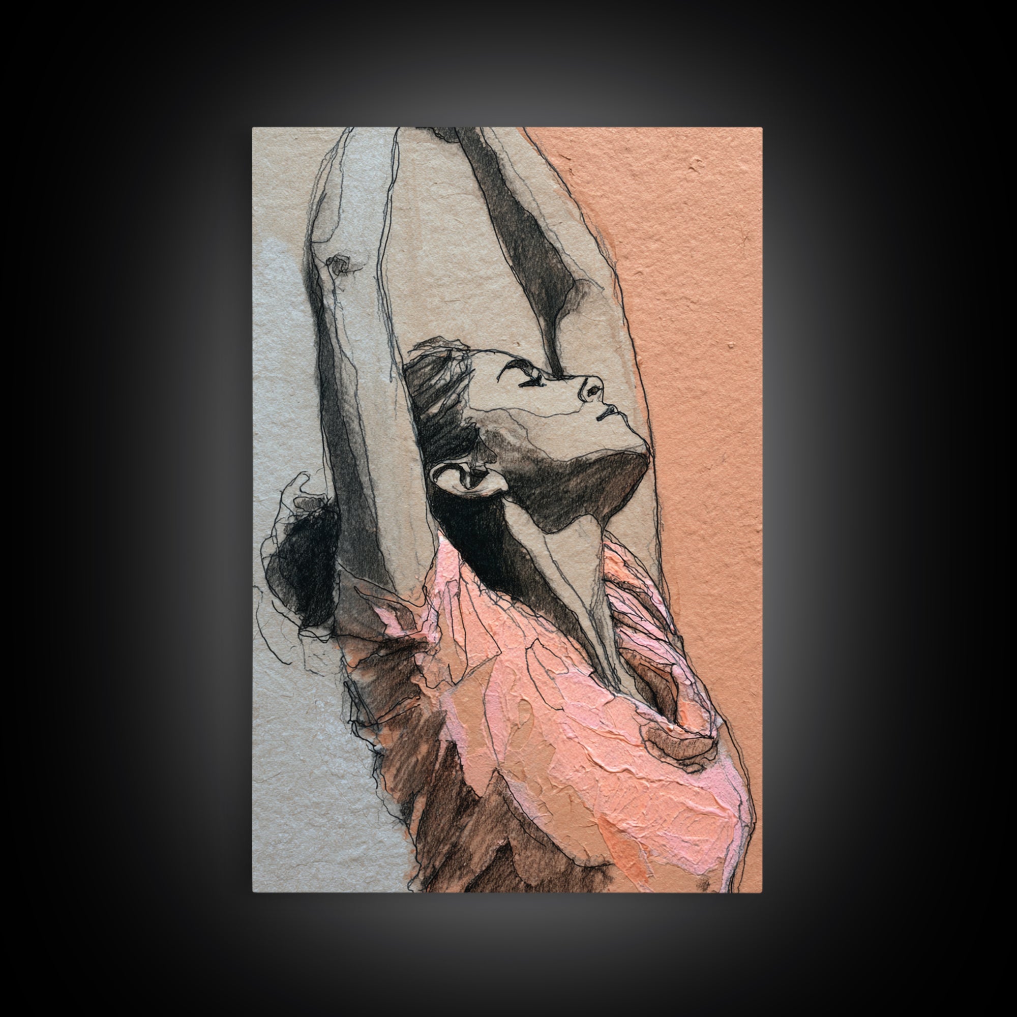 Fitness Woman Stretching Canvas Print, Gym Art, Canvas Print, Gym Decor, Fine Art, Strength, Modern Home Decor, Gym Sign, GYM-2x3-29