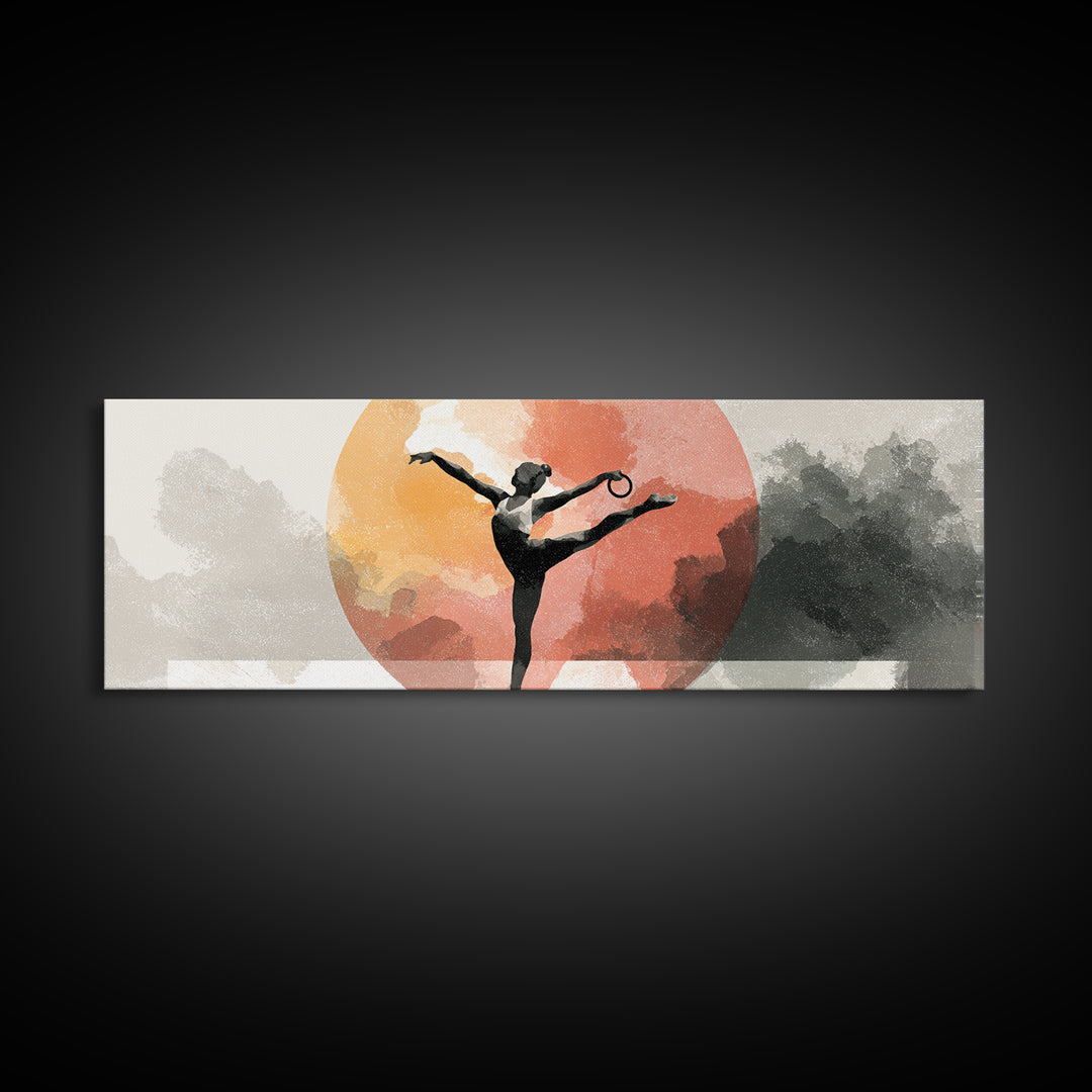Gymnast Rings Athlete Framed Canvas Print, Gym Art, Statement Artwork, Gym Decor, Fine Art, Strength, Printable Wall Art, GYM-3x1-7