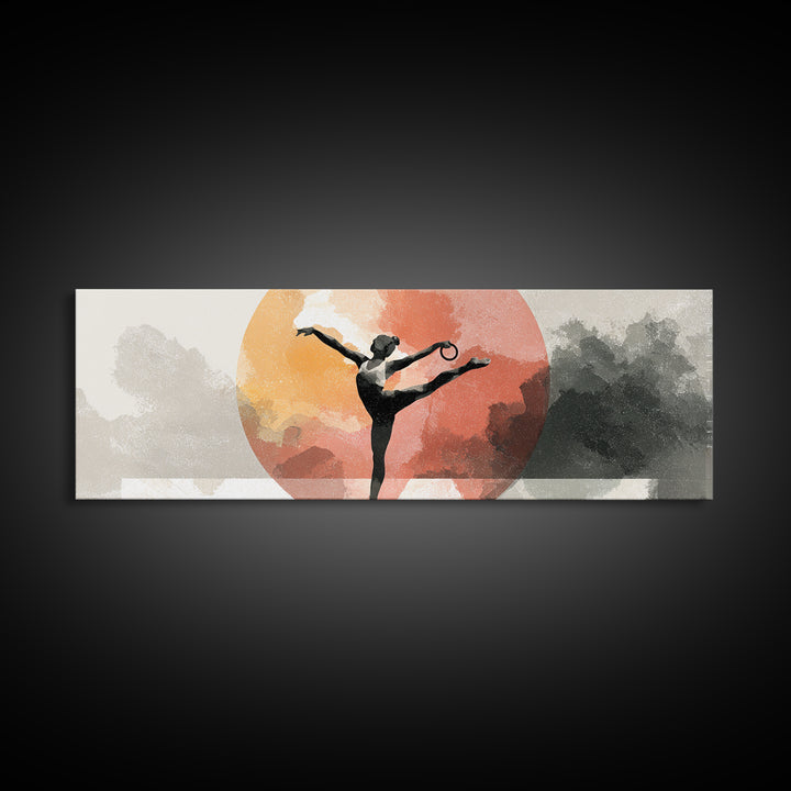 Gymnast Rings Athlete Framed Canvas Print, Gym Art, Statement Artwork, Gym Decor, Fine Art, Strength, Printable Wall Art, GYM-3x1-7