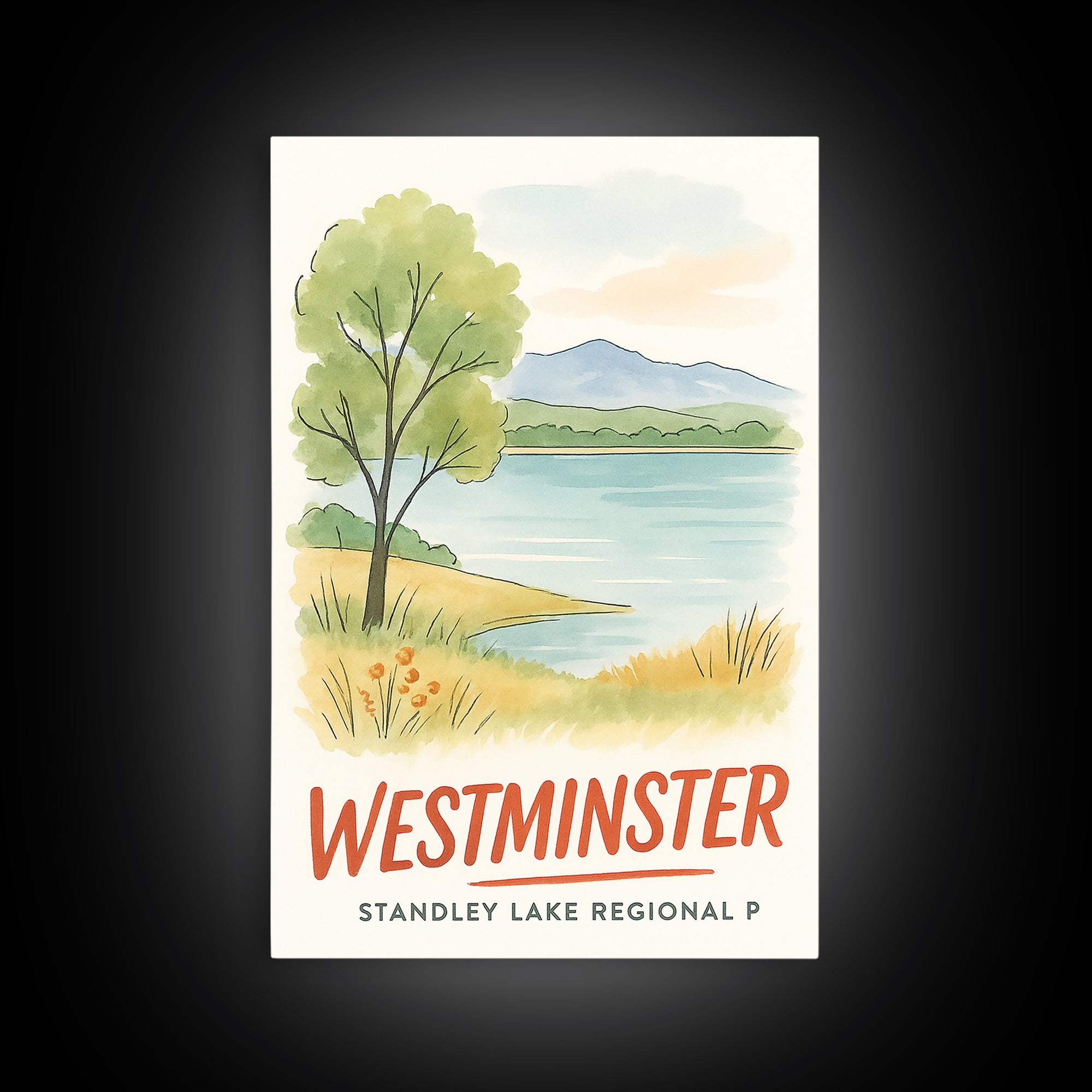 Westminster Travel Poster, Canvas Print, Illustrated City Wall Art, Westminster Wall Art, Modern Wall Decor, Retro Travel Print