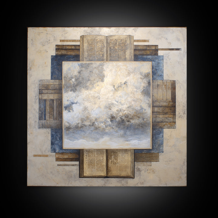 Large Cloudscape with Subtle Drama Canvas Print, Hotel Art, Gallery Decor, Hotel Decor, Fine Art, Boutique, Wall Art, HOT-1x1-17