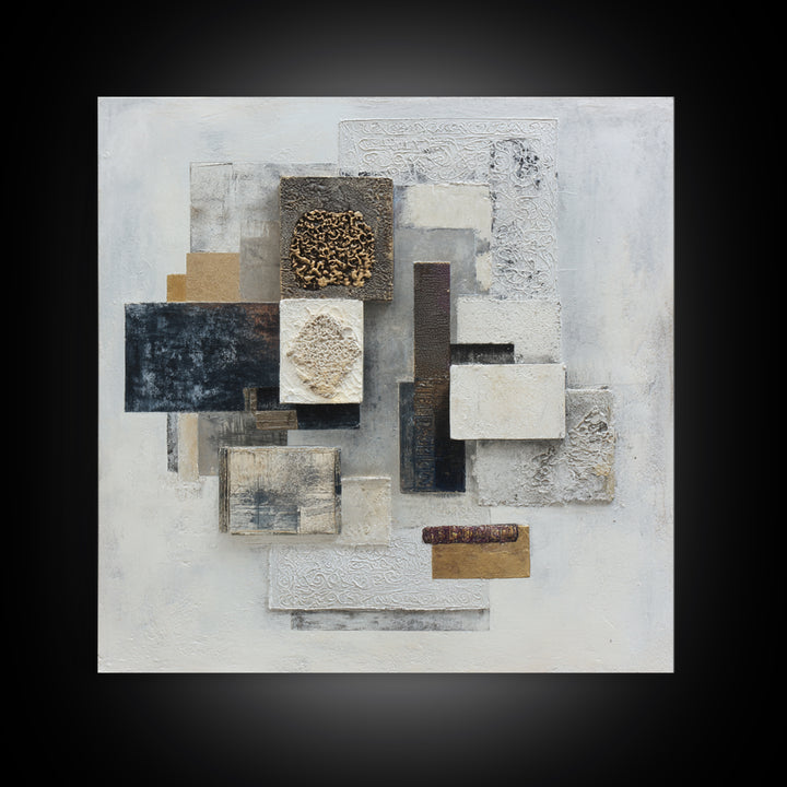 Sophisticated Neutral Abstract Canvas Print, Hotel Art, Art Prints, Hotel Decor, Fine Art, Boutique, Modern Wall Art, HOT-1x1-97