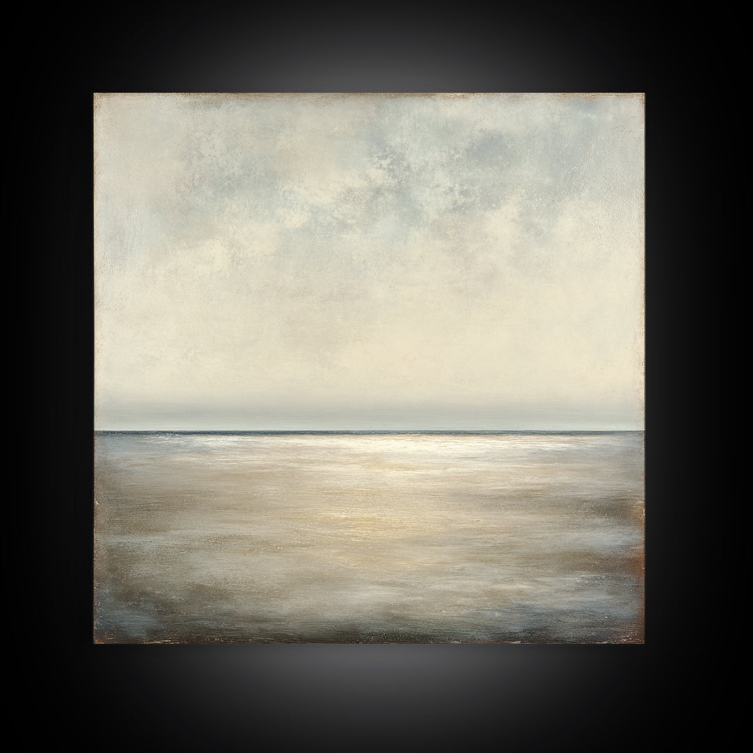 Large Calming Seascape Canvas Print, Hotel Art, Art, Hotel Decor, Oil Painting, Boutique, Printable Art, Living Room Decor, HOT-1x1-99