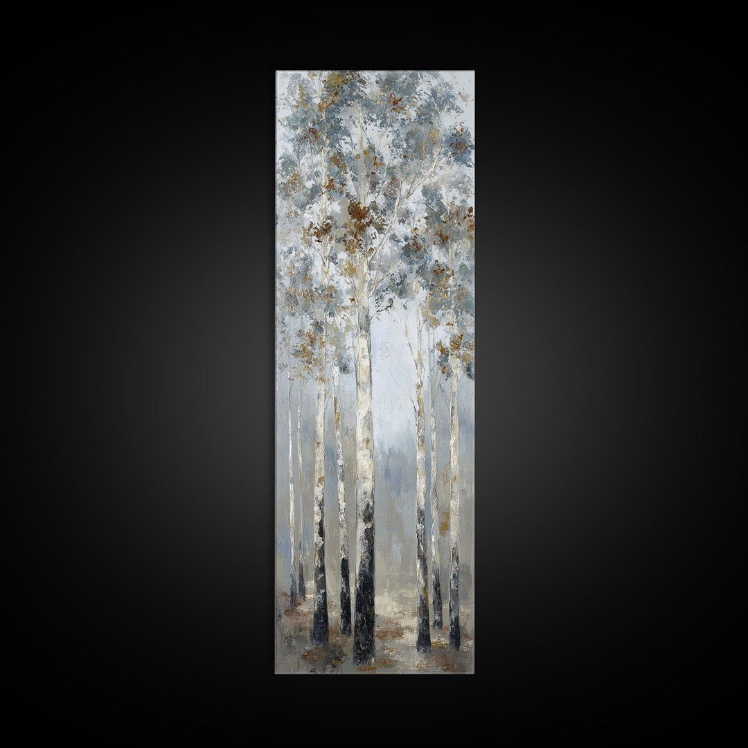 Misty Forest with Refined Calm Atmosphere Canvas Print, Hotel Art, Travel Poster, Hotel Decor, Fine Art, Boutique, HOT-1x3-2