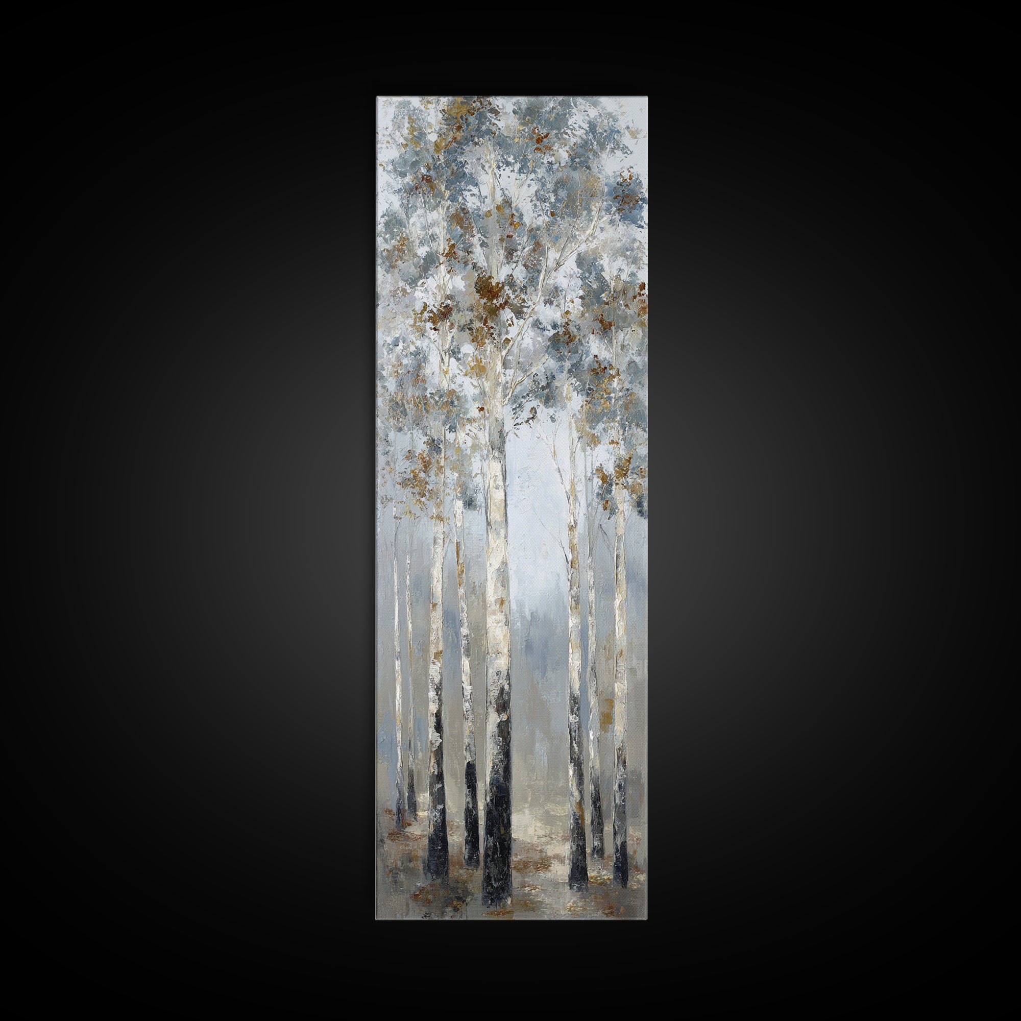 Misty Forest with Refined Calm Atmosphere Canvas Print, Hotel Art, Travel Poster, Hotel Decor, Fine Art, Boutique, HOT-1x3-2