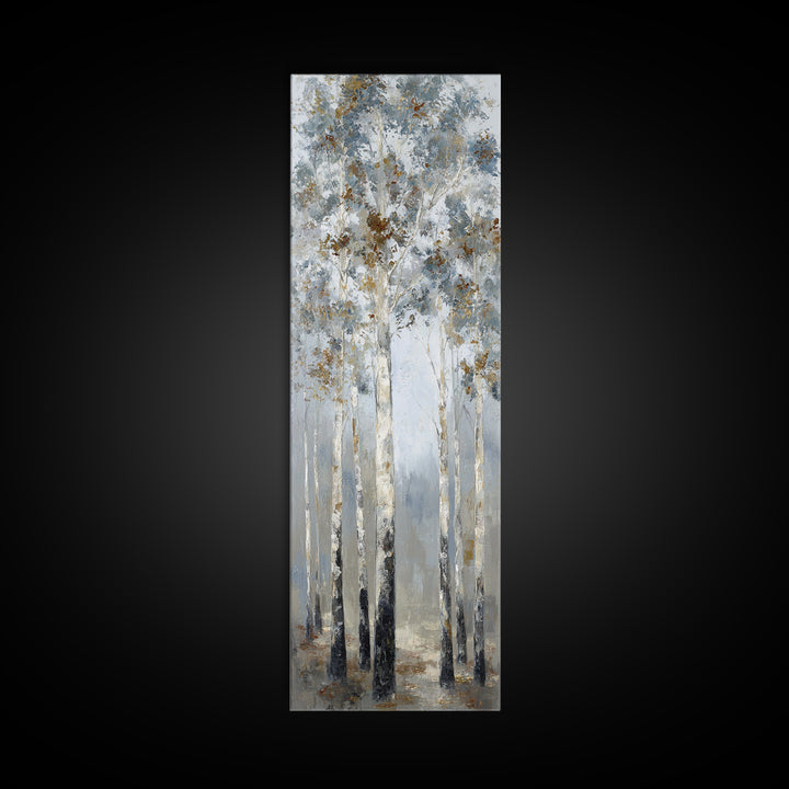 Misty Forest with Refined Calm Atmosphere Canvas Print, Hotel Art, Travel Poster, Hotel Decor, Fine Art, Boutique, HOT-1x3-2