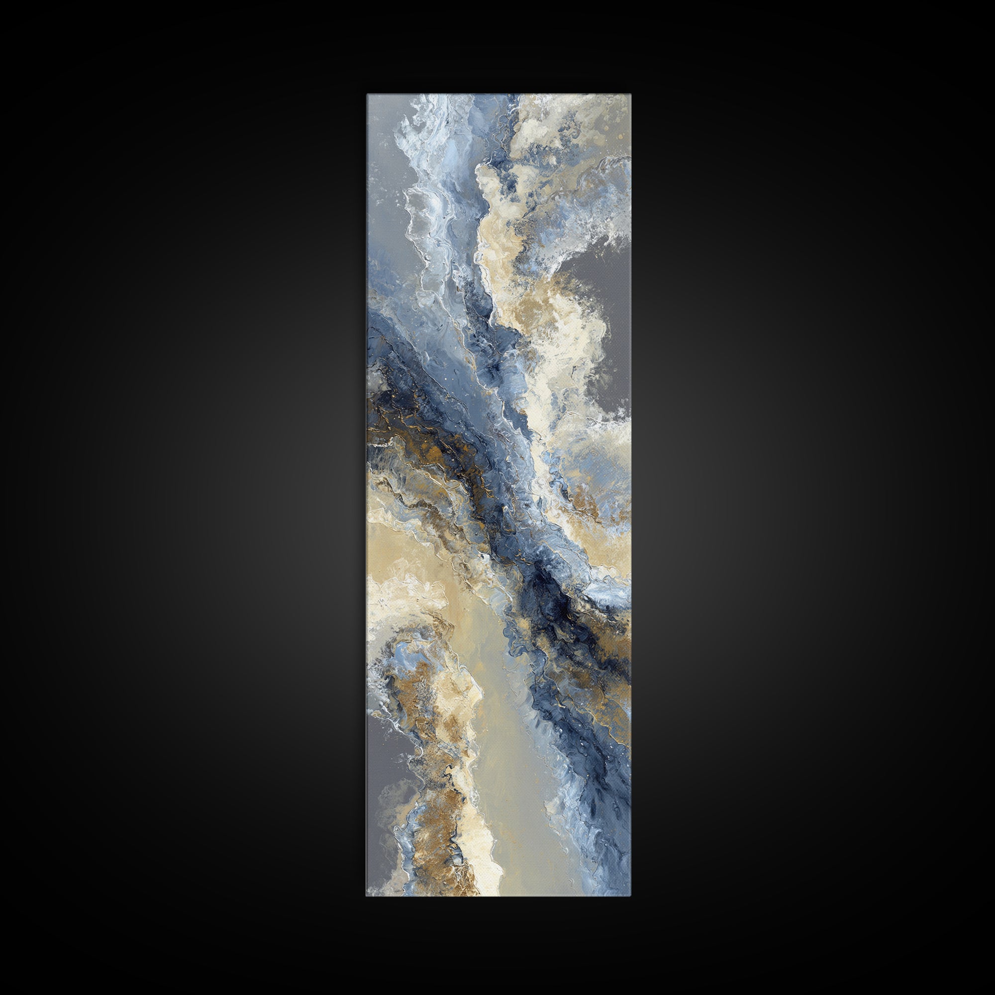 Soft Abstract Wave Forms Canvas Print, Hotel Art, Gallery Wall Set, Hotel Decor, Fine Art, Boutique, Textured Painting, HOT-1x3-22