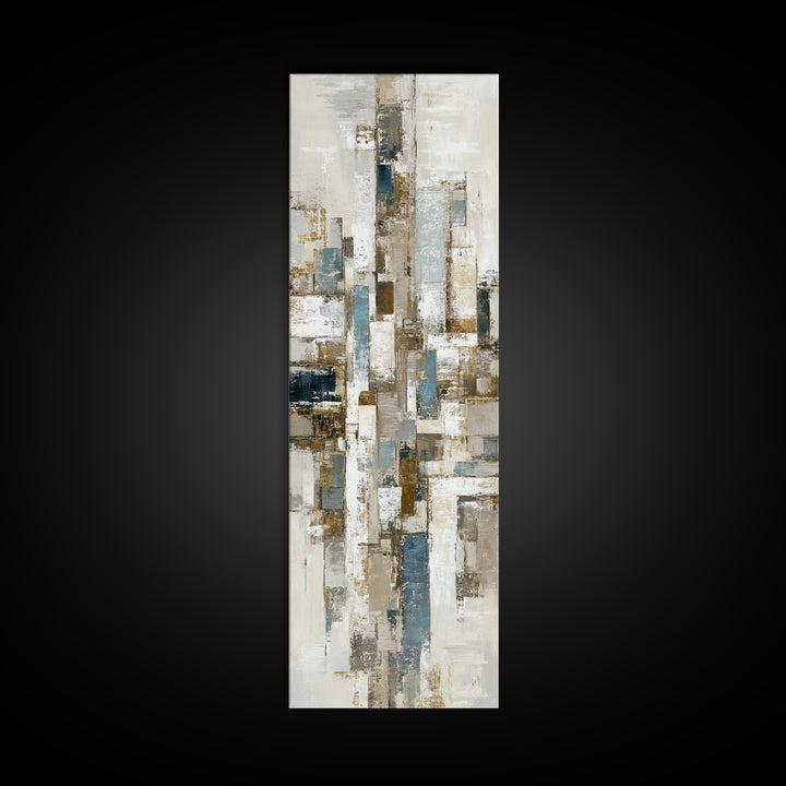 City Map Abstract Lines Without Readable Labels Framed Canvas Print, Hotel Art, Print, Hotel Decor, Abstract Art, Boutique, HOT-1x3-36