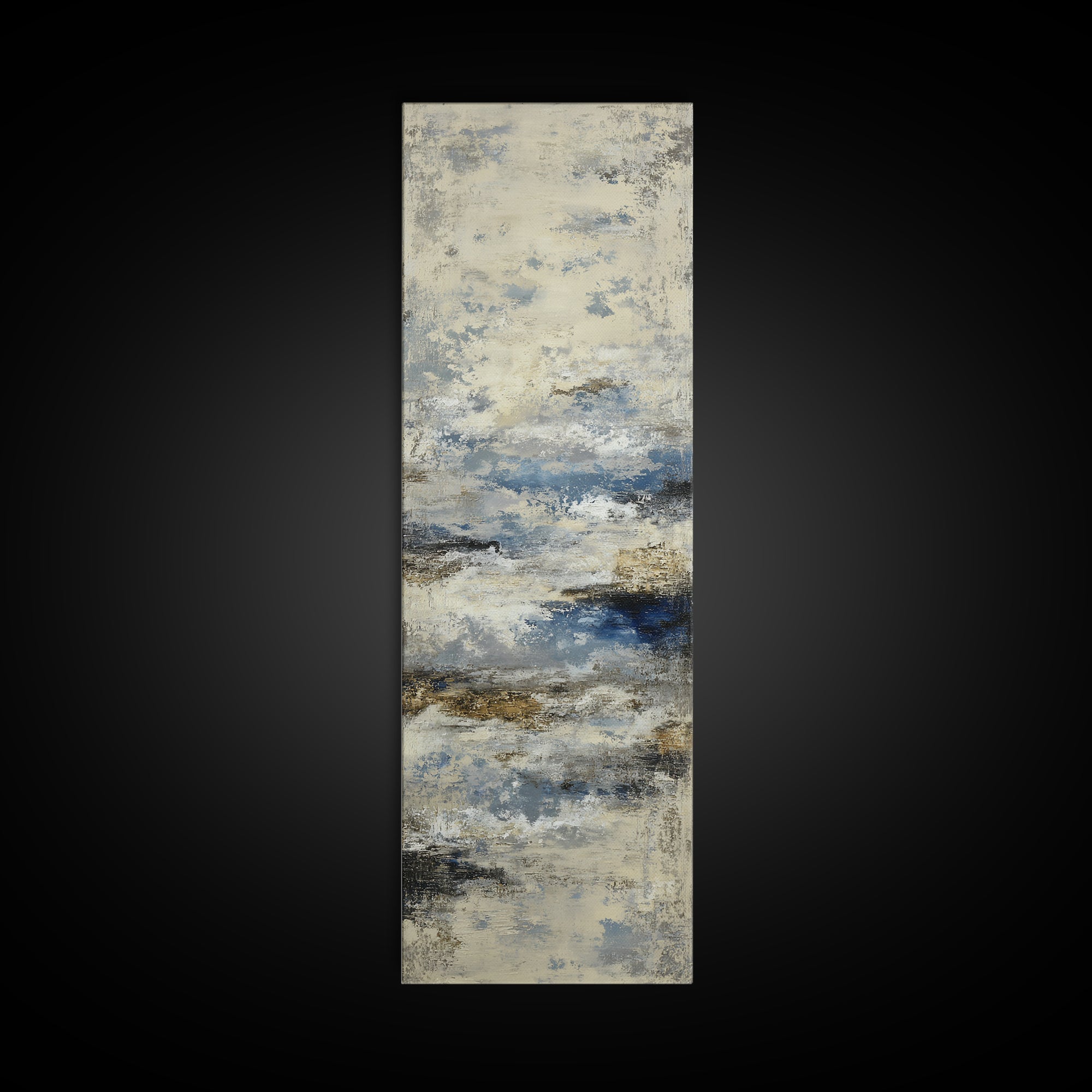 Soft Abstract Wave Forms Framed Canvas Print, Hotel Art, Modern Decor, Hotel Decor, Abstract Art, Boutique, Poster, Wall Decor, HOT-1x3-46