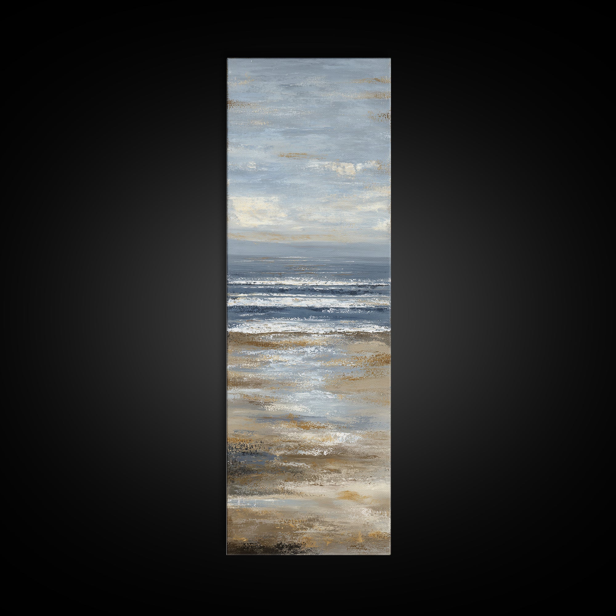 Mediterranean Terrace View Focused on Sea and Framed Canvas Print, Hotel Art, Modern Wall Art, Hotel Decor, Fine Art, Boutique, HOT-1x3-47